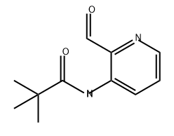 N-(2-甲酰基吡啶-3-基)新戊酰胺 结构式