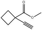 1-乙炔基环丁烷-1-羧酸甲酯 结构式