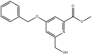 4-(苄氧基)-6-(羟甲基)吡啶-2-甲酸甲酯 结构式