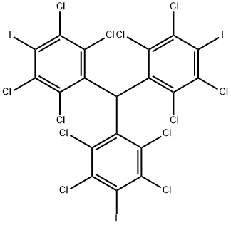 三(2,3,5,6-四氯-4-碘代苯基)甲烷 结构式