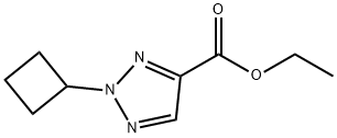 2H-1,2,3-Triazole-4-carboxylic acid, 2-cyclobutyl-, ethyl ester 结构式