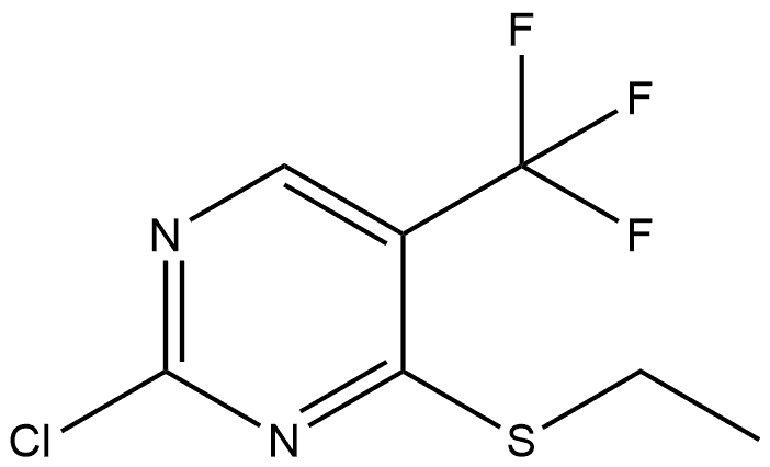 2-chloro-4-(ethylthio)-5-(trifluoromethyl)pyrimidine 结构式