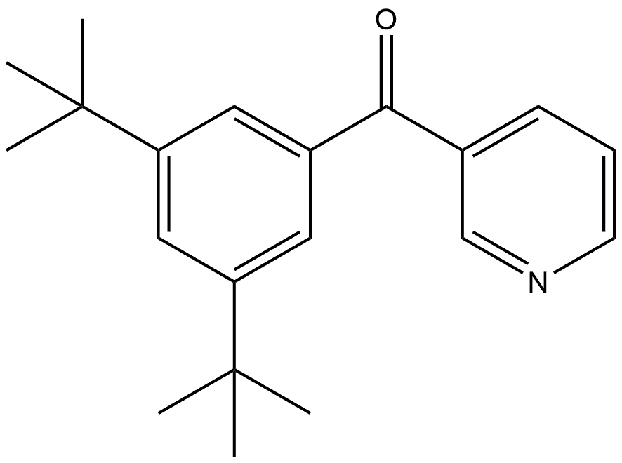 3,5-Bis(1,1-dimethylethyl)phenyl]-3-pyridinylmethanone 结构式