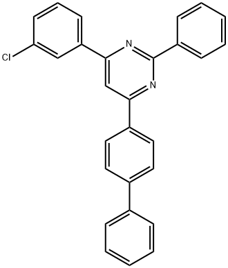 4-([1,1'-联苯基]-4-基)-6-(3-氯苯基)-2-苯基嘧啶 结构式