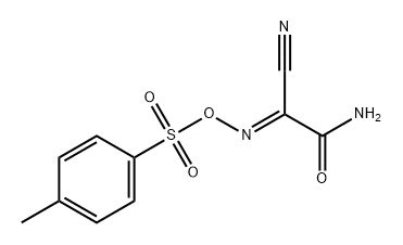 Acetamide, 2-cyano-2-[[[(4-methylphenyl)sulfonyl]oxy]imino]-, (2E)- 结构式