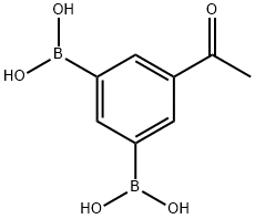 Boronic acid, B,B'-(5-acetyl-1,3-phenylene)bis- 结构式