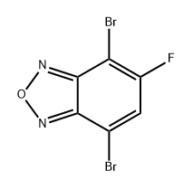 4,7-二溴-5-氟-2,1,3-苯并二唑 结构式