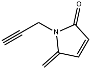 2H-Pyrrol-2-one, 1,5-dihydro-5-methylene-1-(2-propyn-1-yl)- 结构式