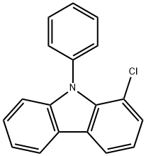 1-氯-9-苯基-9H-咔唑 结构式