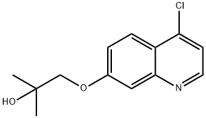 2-Propanol, 1-[(4-chloro-7-quinolinyl)oxy]-2-methyl- 结构式