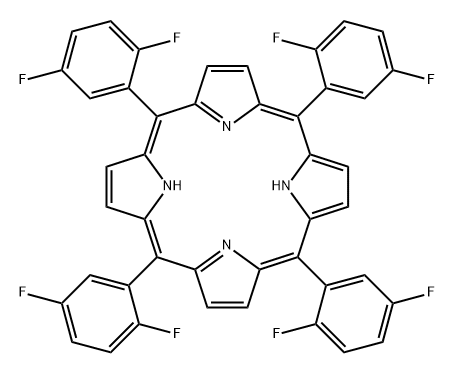 21H,23H-Porphine, 5,10,15,20-tetrakis(2,5-difluorophenyl)- 结构式