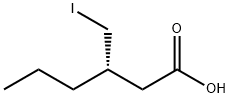 Hexanoic acid, 3-(iodomethyl)-, (3S)- 结构式