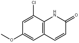 8-氯-6-甲氧基喹啉-2(1H)-酮 结构式