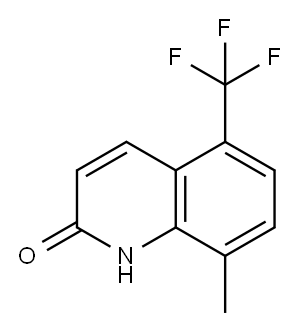 8-甲基-5-(三氟甲基)喹啉-2(1H)-酮 结构式