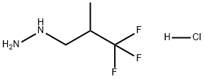 Hydrazine, (3,3,3-trifluoro-2-methylpropyl)-, hydrochloride (1:1) 结构式