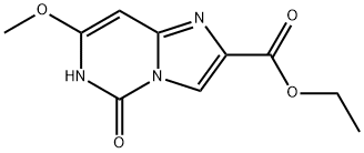 IMIDAZO[1,2-C]PYRIMIDINE-2-CARBOXYLIC ACID, 5,6-DIHYDRO-7-METHOXY-5-OXO-, ETHYL ESTER 结构式