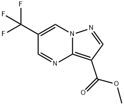 Methyl 6-(trifluoromethyl)pyrazolo[1,5-A]pyrimidine-3-carboxylate 结构式