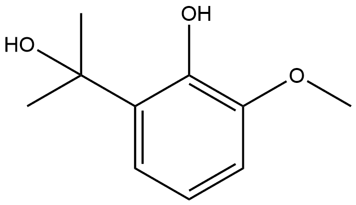 Benzenemethanol, 2-hydroxy-3-methoxy-α,α-dimethyl- 结构式