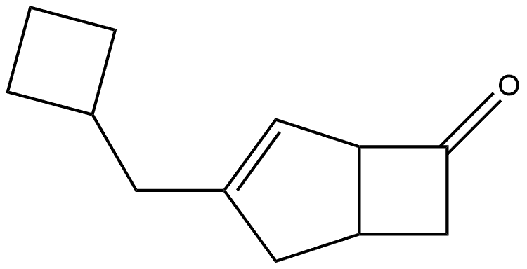 3-(cyclobutylmethyl)bicyclo[3.2.0]hept-3-en-6-one 结构式