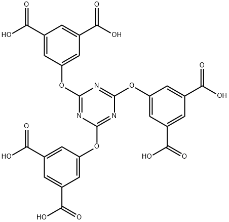 2,4,6-三(3,5-二羧基苯氧基)-1,3,5-三嗪 结构式