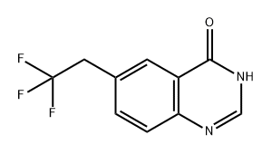 6-(2,2,2-三氟乙基)喹唑啉-4(1H)-酮 结构式