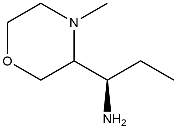 3-Morpholinemethanamine, α-ethyl-4-methyl-,(αR)- 结构式