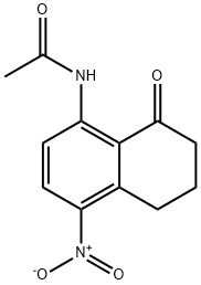 Acetamide, N-(5,6,7,8-tetrahydro-4-nitro-8-oxo-1-naphthalenyl)- 结构式