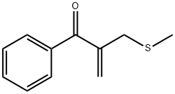 2-甲基硫甲基-1-苯丙-2-烯-1-酮 结构式