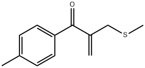 2-甲基硫甲基-1-对甲苯丙-2-烯-1-酮 结构式