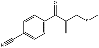 4-(2-甲基硫甲基)丙烯酰基苯腈 结构式