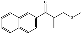 2-甲基硫甲基-1-(萘-2)丙-2-烯-1-酮 结构式