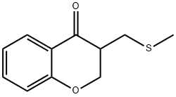 3-甲基硫甲基苯并二氢吡喃-4-酮 结构式