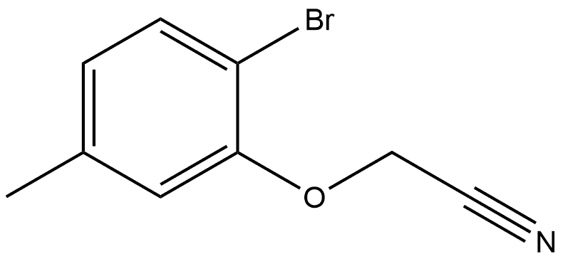 2-(2-Bromo-5-methylphenoxy)acetonitrile 结构式