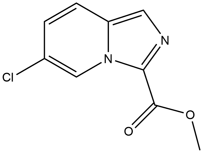 6-氯咪唑并[1,5-A]吡啶-3-甲酸甲酯 结构式
