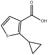 2-(Cyclopropyl)thiophene-3-
carboxylic acid 结构式