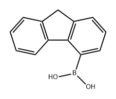 Boronic acid, B-9H-fluoren-4-yl- 结构式