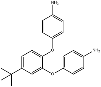 Benzenamine, 4,4'-[[4-(1,1-dimethylethyl)-1,2-phenylene]bis(oxy)]bis- 结构式