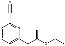 2-(6-氰基吡啶-2-基)乙酸乙酯 结构式