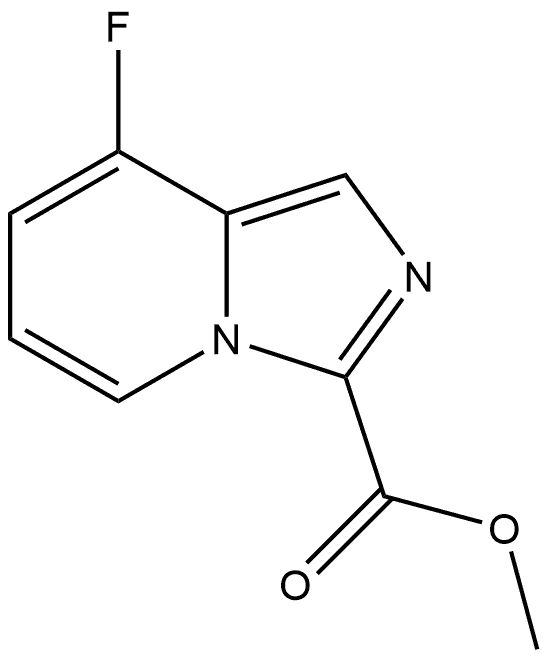 8-氟咪唑并[1,5-A]吡啶-3-甲酸甲酯 结构式