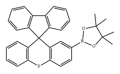 2′-硼酸频那醇酯-螺[9H-芴-9,9′-[9H]氧杂蒽] 结构式