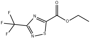 1,2,4-Thiadiazole-5-carboxylic acid, 3-(trifluoromethyl)-, ethyl ester 结构式