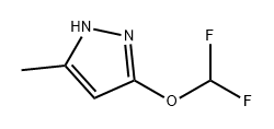 1H-Pyrazole, 3-(difluoromethoxy)-5-methyl- 结构式