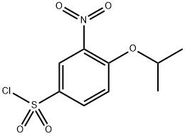 4-(1-Methylethoxy)-3-nitro-benzenesulfonyl chloride 结构式