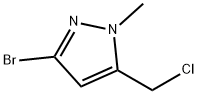 3-溴-5-(氯甲基)-1-甲基-1H吡唑 结构式