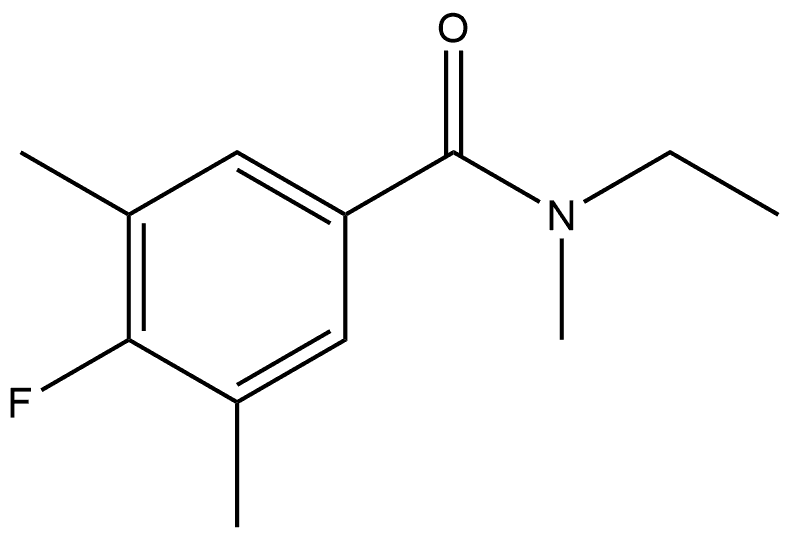 N-Ethyl-4-fluoro-N,3,5-trimethylbenzamide 结构式