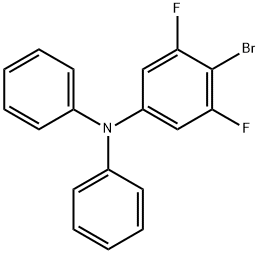 4-溴-3,5-二氟-N,N-二苯基苯胺 结构式