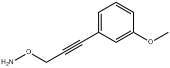 Hydroxylamine, O-[3-(3-methoxyphenyl)-2-propyn-1-yl]- 结构式