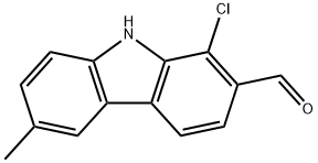 9H-Carbazole-2-carboxaldehyde, 1-chloro-6-methyl- 结构式