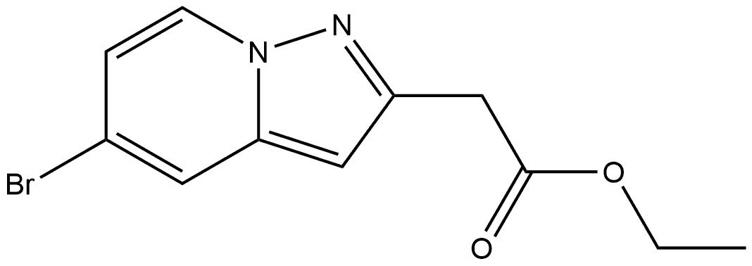 Ethyl 5-bromopyrazolo[1,5-a]pyridine-2-acetate 结构式