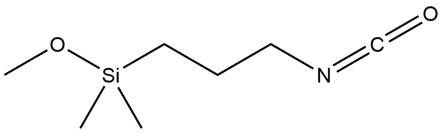 Isocyanatopropyldimethylmethoxysilane 结构式